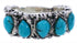 Authentic Sterling Silver And Turquoise Ring Size 6-1/4 WX34695