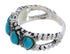 Authentic Sterling Silver And Turquoise Ring Size 6-1/4 WX34695