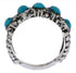 Authentic Sterling Silver And Turquoise Ring Size 6-1/4 WX34695