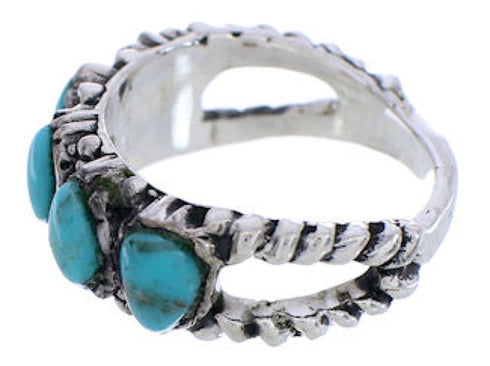 Turquoise Genuine Sterling Silver Ring Size 6-1/4 WX34700