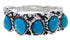 Turquoise Authentic Sterling Silver Ring Size 7-3/4 AX87459