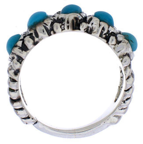 Turquoise Sterling Silver Ring Size 5 AX87454