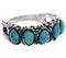 Sterling Silver Turquoise Ring Size 5-3/4 AX87425