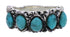 Southwestern Turquoise Sterling Silver Ring Size 8-1/4 WX34713