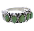 Sterling Silver Southwest Turquoise Ring Size 8-1/2 WX34739
