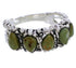 Authentic Sterling Silver Turquoise Jewelry Ring Size 6 WX34756