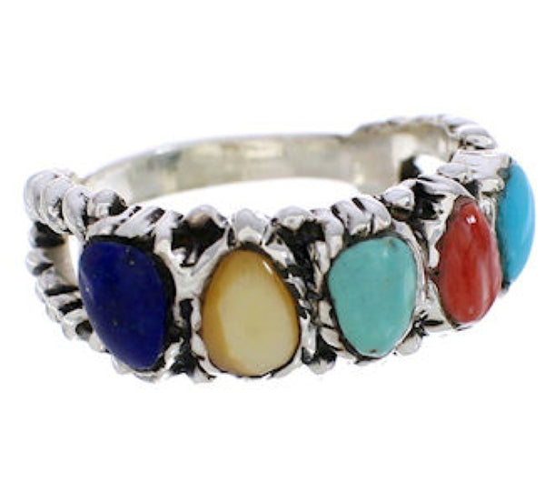 Sterling Silver Multicolor Ring Size 5-1/2 WX34820