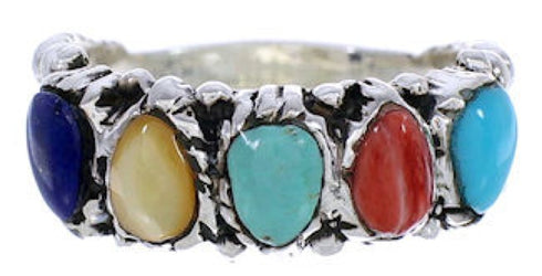 Sterling Silver Multicolor Ring Size 5-1/2 WX34820