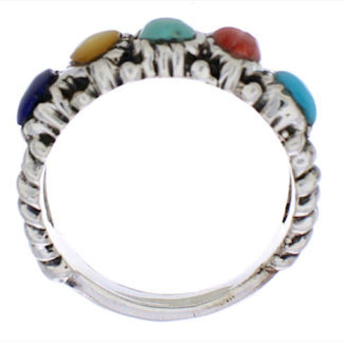 Sterling Silver Multicolor Ring Size 5-1/2 WX34820
