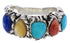 Authentic Sterling Silver Multicolor Ring Size 4-3/4 WX34823