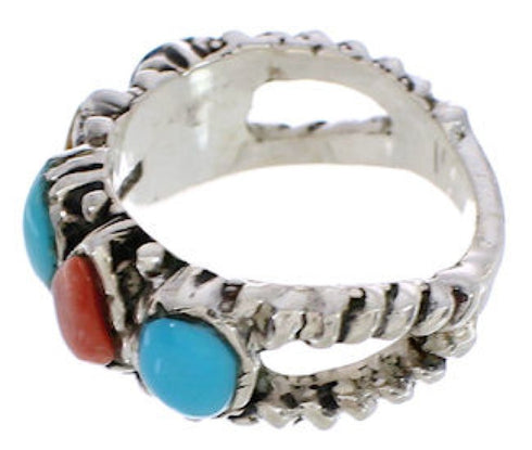 Authentic Sterling Silver Multicolor Ring Size 4-3/4 WX34823