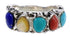 Silver Multicolor Southwestern Ring Size 8-1/4 WX34840
