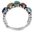 Multicolor Southwestern Silver Jewelry Ring Size 6-1/4 WX34849