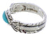 Turquoise Jewelry Sterling Silver Ring Size 7-3/4 WX34943
