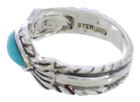 Turquoise Silver Jewelry Ring Size 7-1/4 WX34942