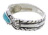 Authentic Sterling Silver Turquoise Jewelry Ring Size 8-1/4 WX34960