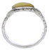 Authentic Silver Yellow Mother Of Pearl Ring Size 8-3/4 WX35243