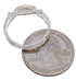 Authentic Silver Yellow Mother Of Pearl Ring Size 8-3/4 WX35243