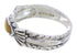 Silver Yellow Mother Of Pearl Southwest Ring Size 6-3/4 WX35264