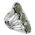 Genuine Sterling Silver Turquoise Ring Size 6-1/2 UX32668