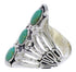 Genuine Sterling Silver And Turquoise Ring Size 4-1/4 UX32704