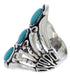 Turquoise Sterling Silver Southwest Ring Size 5-1/4 UX32825