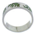 Turquoise Inlay And Silver Bear Ring Band Size 5-3/4 UX32519