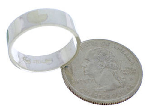 Multicolor Inlay And Sterling Silver Bear Ring Band Size 5-3/4 UX32587