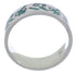 Turquoise Sterling Silver Kokopelli Ring Band Size 5-1/4 UX32616