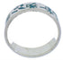 Turquoise Inlay And Silver Kokopelli Ring Band Size 7-1/4 UX32642