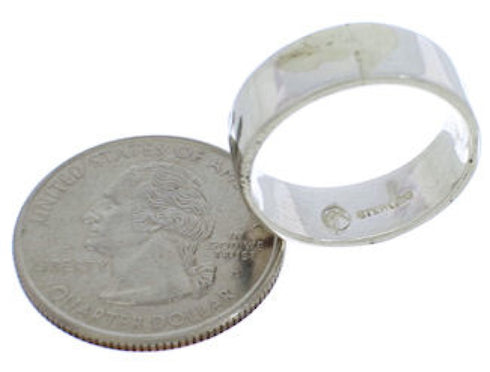 Multicolor Sterling Silver Kokopelli Ring Band Size 6-1/4 UX32653