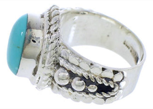 Sterling Silver Southwest Turquoise Ring Size 5 TX38802
