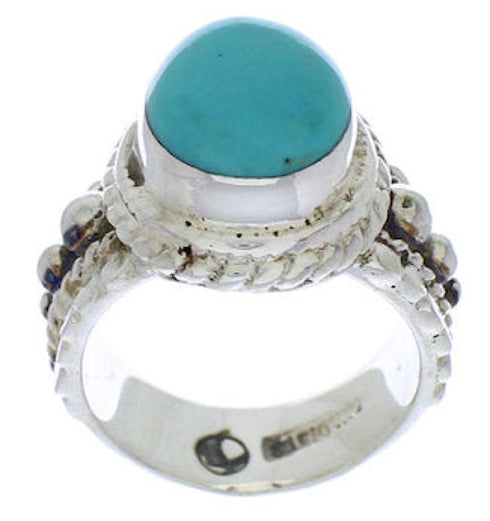 Sterling Silver Southwest Turquoise Ring Size 5 TX38802