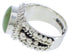 Southwestern Sterling Silver Turquoise Ring Size 6-3/4 TX38820