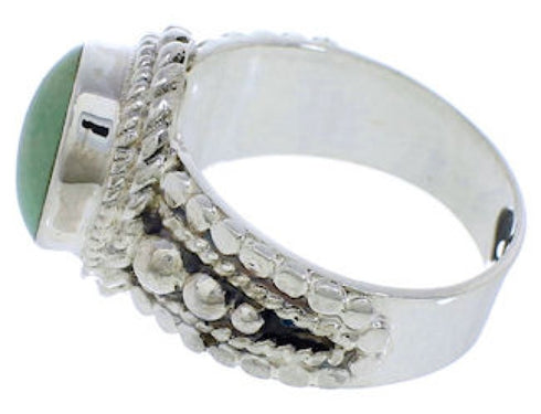 Turquoise And Silver Ring Size 4-1/2 TX38861