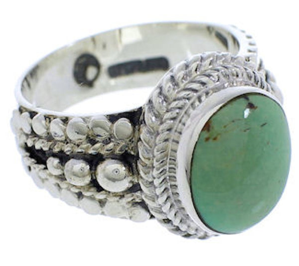 Turquoise Sterling Silver Southwestern Ring Size 4-1/2 TX38871