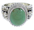 Turquoise And Silver Southwestern Ring Size 6-1/2 TX38873