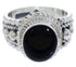 Southwest Jet And Genuine Sterling Silver Ring Size 5 TX38891