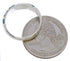 Southwest Sterling Silver Turquoise Inlay Ring Size 4-3/4 UX35038