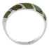 Sterling Silver Turquoise Inlay Southwest Ring Size 7-3/4 UX35067