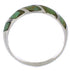 Sterling Silver And Turquoise Inlay Ring Size 7-1/4 UX35090