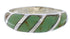 Turquoise Inlay Sterling Silver Southwest Ring Size 4-3/4 UX35127