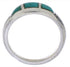 Genuine Sterling Silver Jewelry Turquoise Ring Size 6-1/4 UX35166