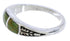 Southwest Sterling Silver And Turquoise Inlay Ring Size 6-3/4 UX35189
