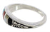 Multicolor Inlay Sterling Silver Jewelry Ring Size 6-1/4 UX35237