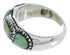 Southwest Sterling Silver Turquoise Inlay Ring Size 6-3/4 JX37225