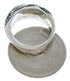 Southwest Sterling Silver Turquoise Inlay Ring Size 6-3/4 JX37225
