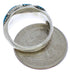 Authentic Sterling Silver Turquoise Southwest Ring Size 8-1/4 JX37288