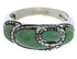 Authentic Sterling Silver Southwest Turquoise Ring Size 6-1/4 JX37404