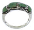 Authentic Sterling Silver Southwest Turquoise Ring Size 6-1/4 JX37404